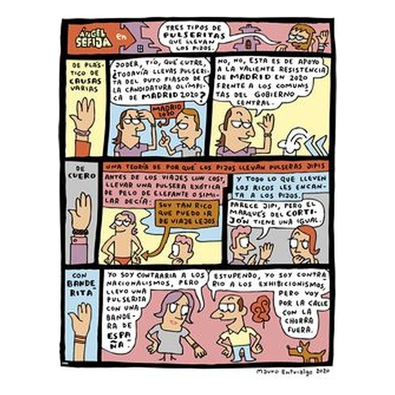 Ángel Sefija en un cómic del quince