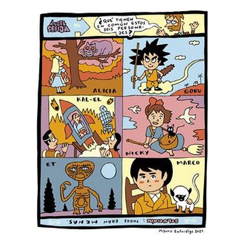 Ángel Sefija en un cómic del quince