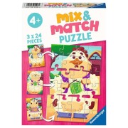 Mix & Match  3 x 24 pcs: Mis amigos de la granja