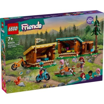 LEGO-42624 Campamento de Aventura: Cabañas Confortables