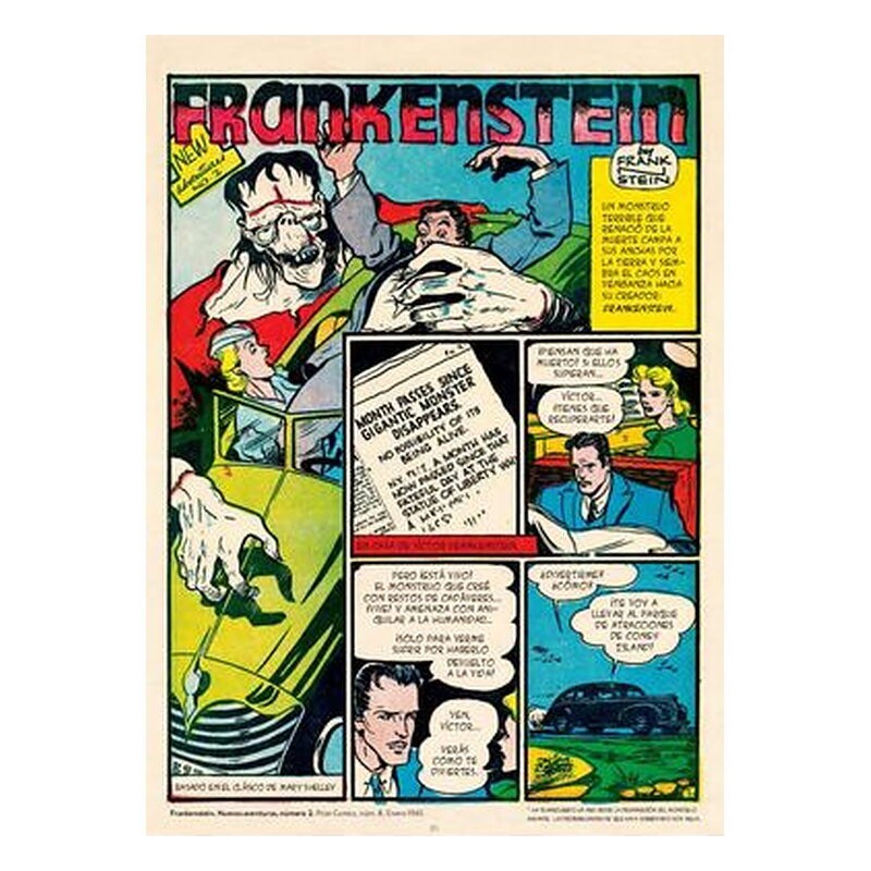 Frankenstein de Dick Briefer 2 (Biblioteca de cómics de terror de los años 50)