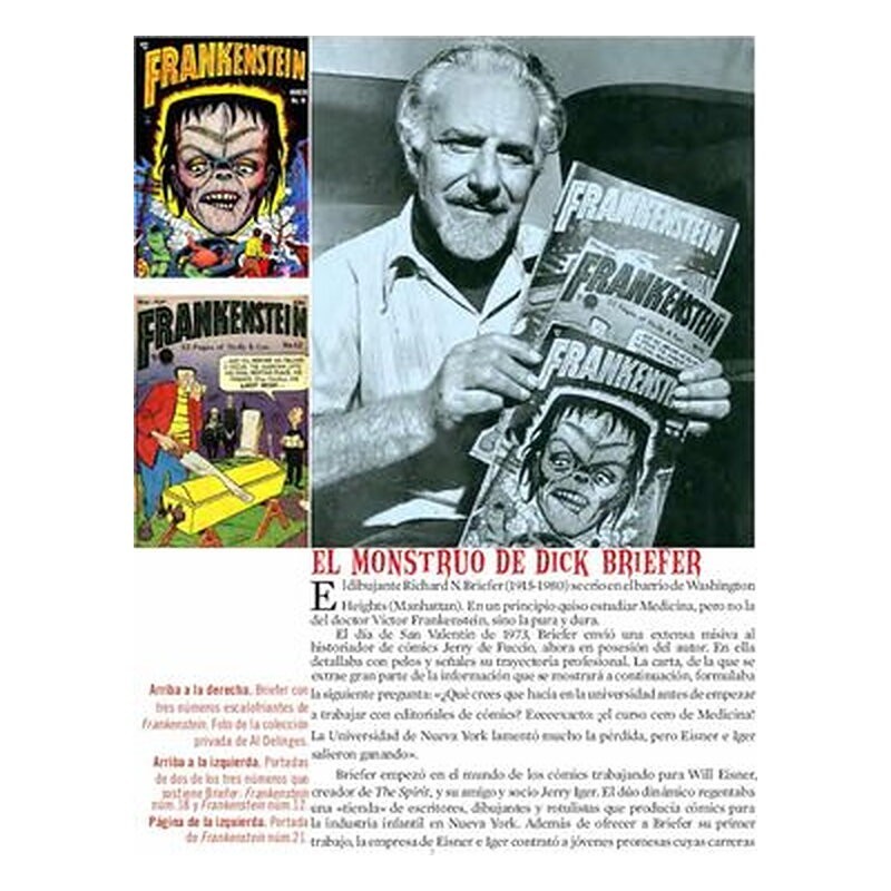Frankenstein de Dick Briefer 2 (Biblioteca de cómics de terror de los años 50)