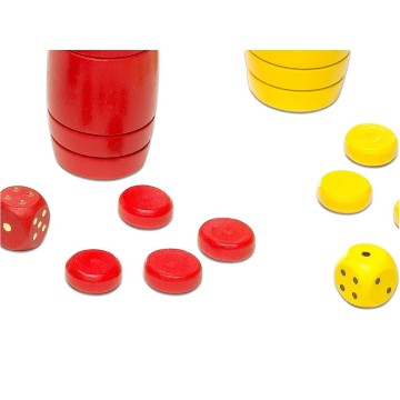 Tablero Parchís/Oca Con Acc De Madera