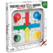 Tablero Parchís/Oca Con Acc De Madera