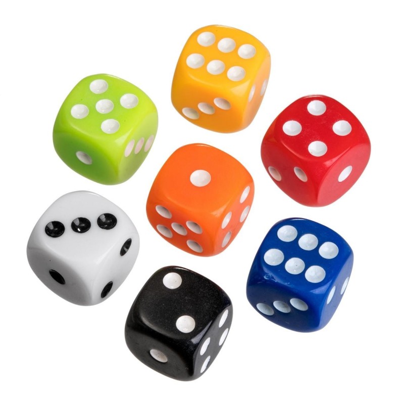 Bolsa dados opacos 6 caras (50)