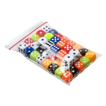 Bolsa dados opacos 6 caras (50)