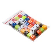 Bolsa dados opacos 6 caras (50)