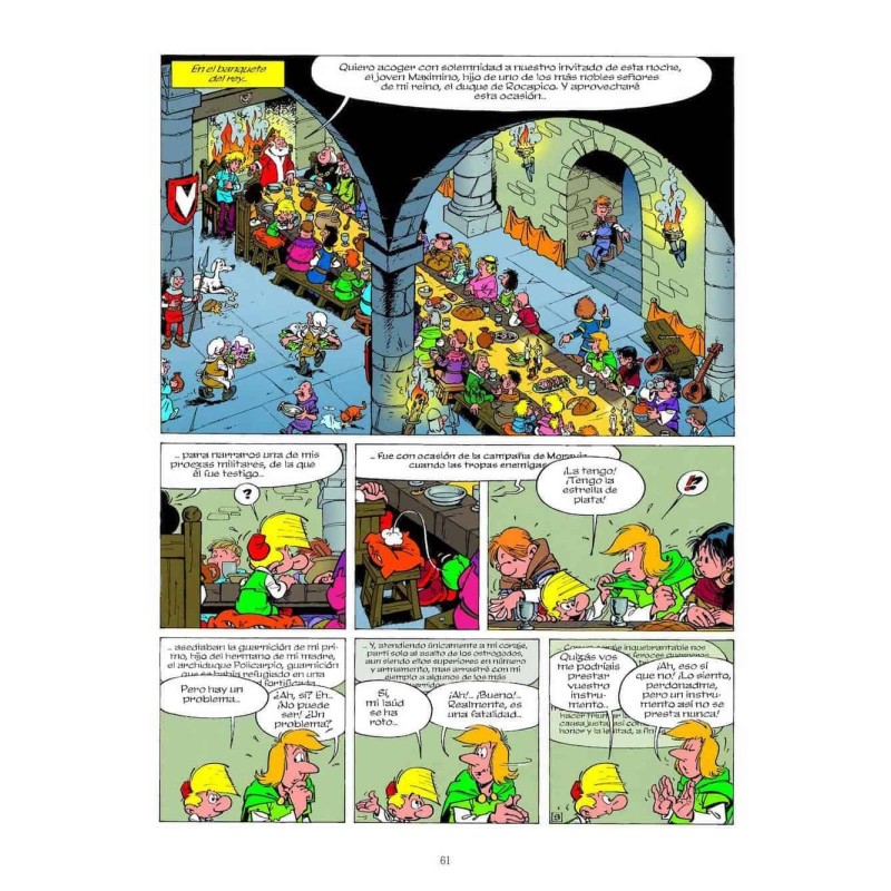 Johan y Pirluit 6: La horda del cuervo, los trovadores de Rocapico y los pitufadores de F