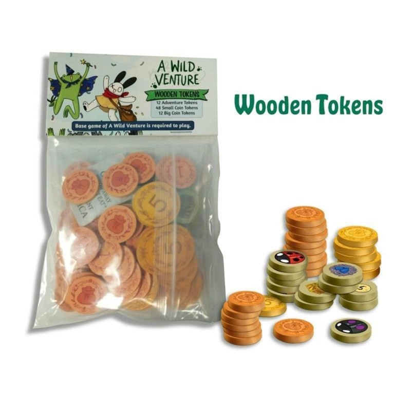 A Wild Venture - Wooden Tokens