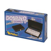 Dominó en estuche de madera