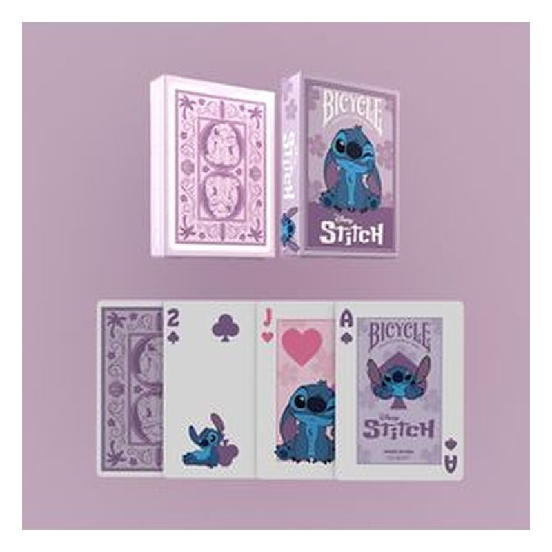 Baraja de póker Bicycle Disney Stitch Purple