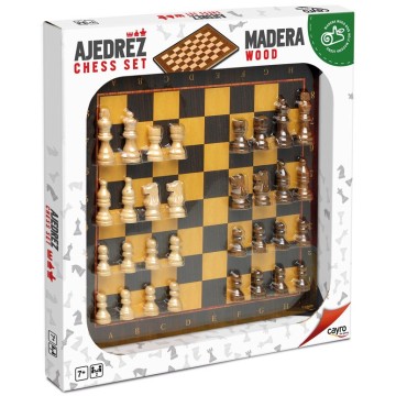 Tablero Ajedrez con Acc De Madera