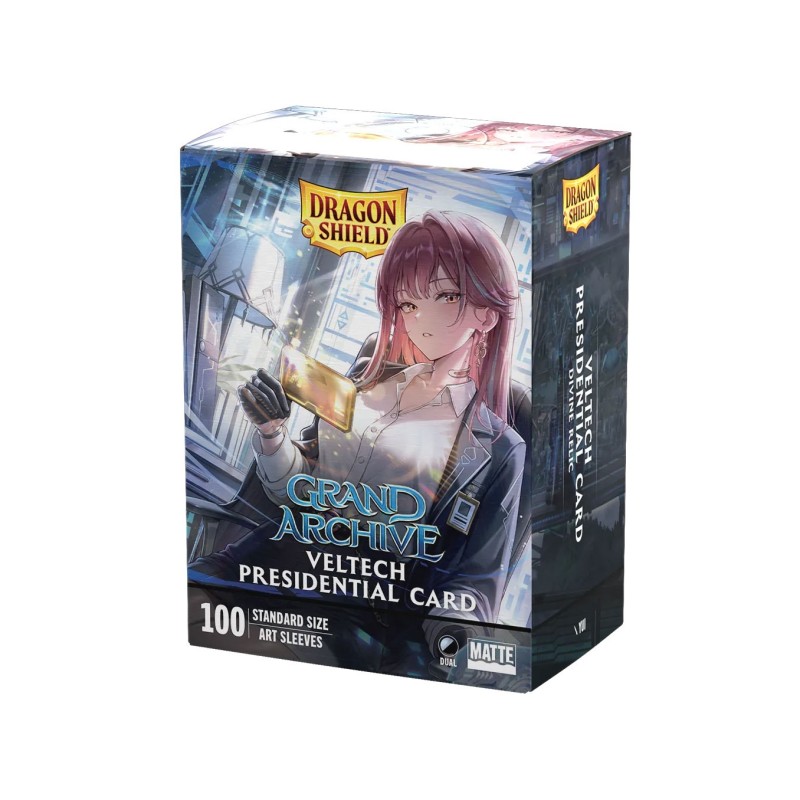 Fundas Dragon Shield tamaño estándar mate VelTech Presidential Card - Grand Archive (100 uds.)