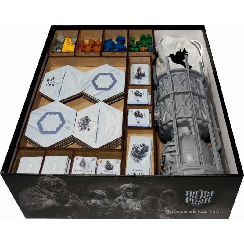 Inserto compatible con FROSTPUNK: EL JUEGO DE TABLERO (Base + Exp. Frostlander)