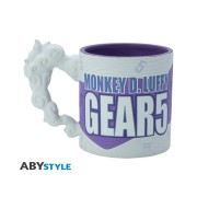 Taza 3D One Piece: Luffy Gear 5 con asa de nube - ABYstyle